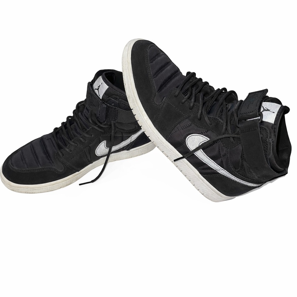 Jordan 1 Retro High Strap Black/Black-Pure Platinum in Original Box-Release ‘17 - Picture 4 of 12
